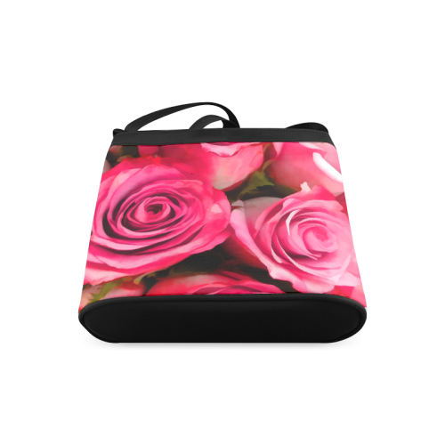 Pink Roses Crossbody Bags (Model 1613)
