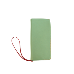 Green Tea Color Accent Women's Clutch Wallet (Model 1637)