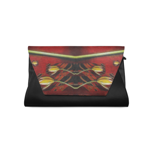 fantasy flowers and leather in a world of harmony Clutch Bag (Model 1630)
