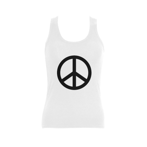 peace Women's Shoulder-Free Tank Top (Model T35)