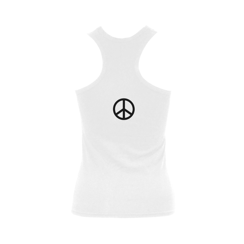 peace Women's Shoulder-Free Tank Top (Model T35)