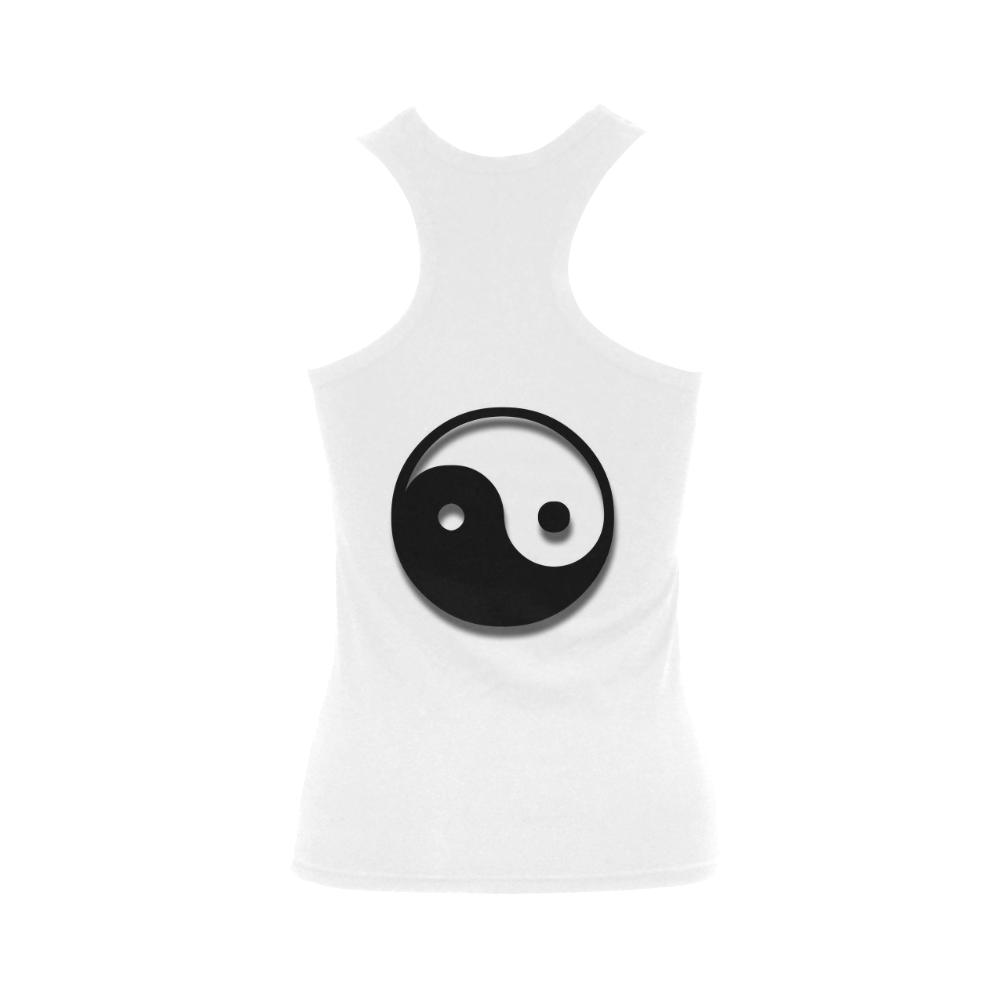 Yin Yang Reflection Women's Shoulder-Free Tank Top (Model T35)