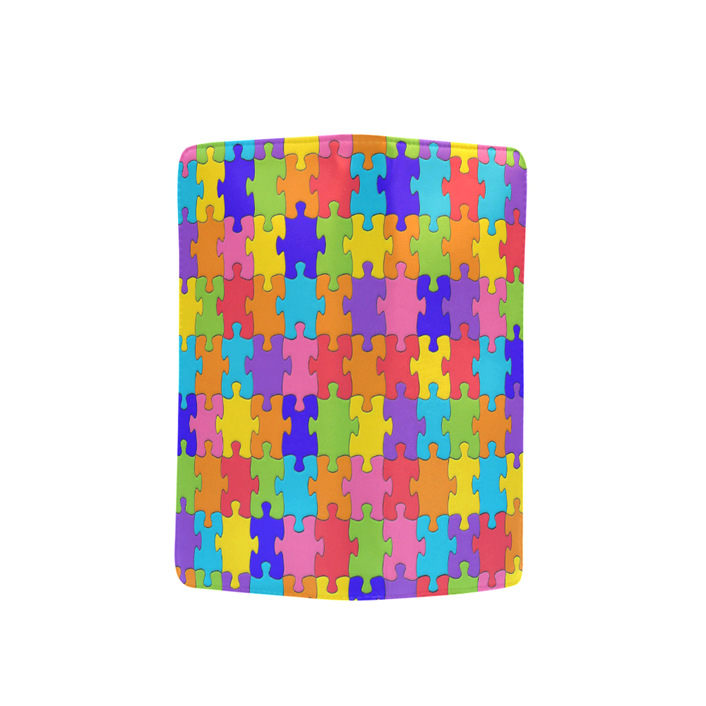 Multicolored Jigsaw Puzzle Men's Clutch Purse （Model 1638）