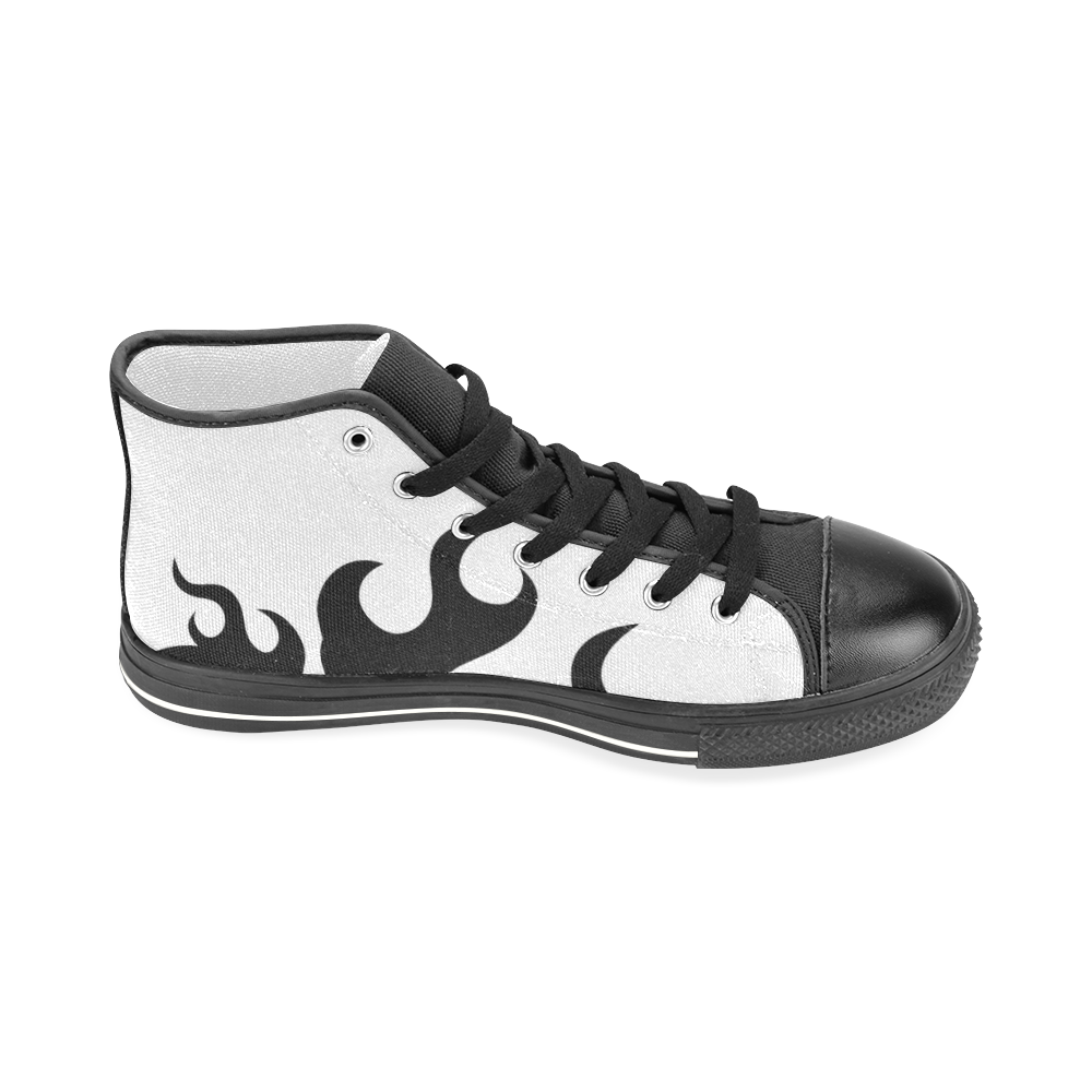 Flame Men’s Classic High Top Canvas Shoes (Model 017)