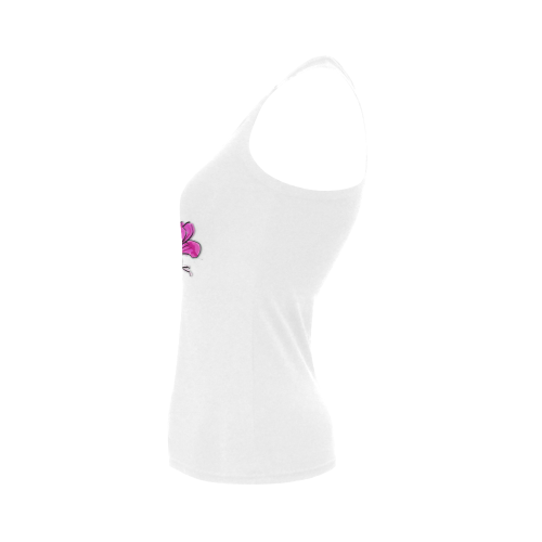 Fairy Flower Women's Shoulder-Free Tank Top (Model T35)