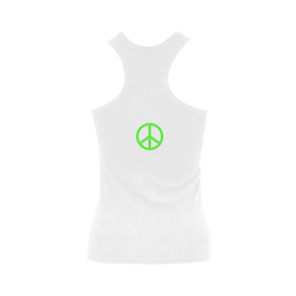 green PEace Women's Shoulder-Free Tank Top (Model T35)