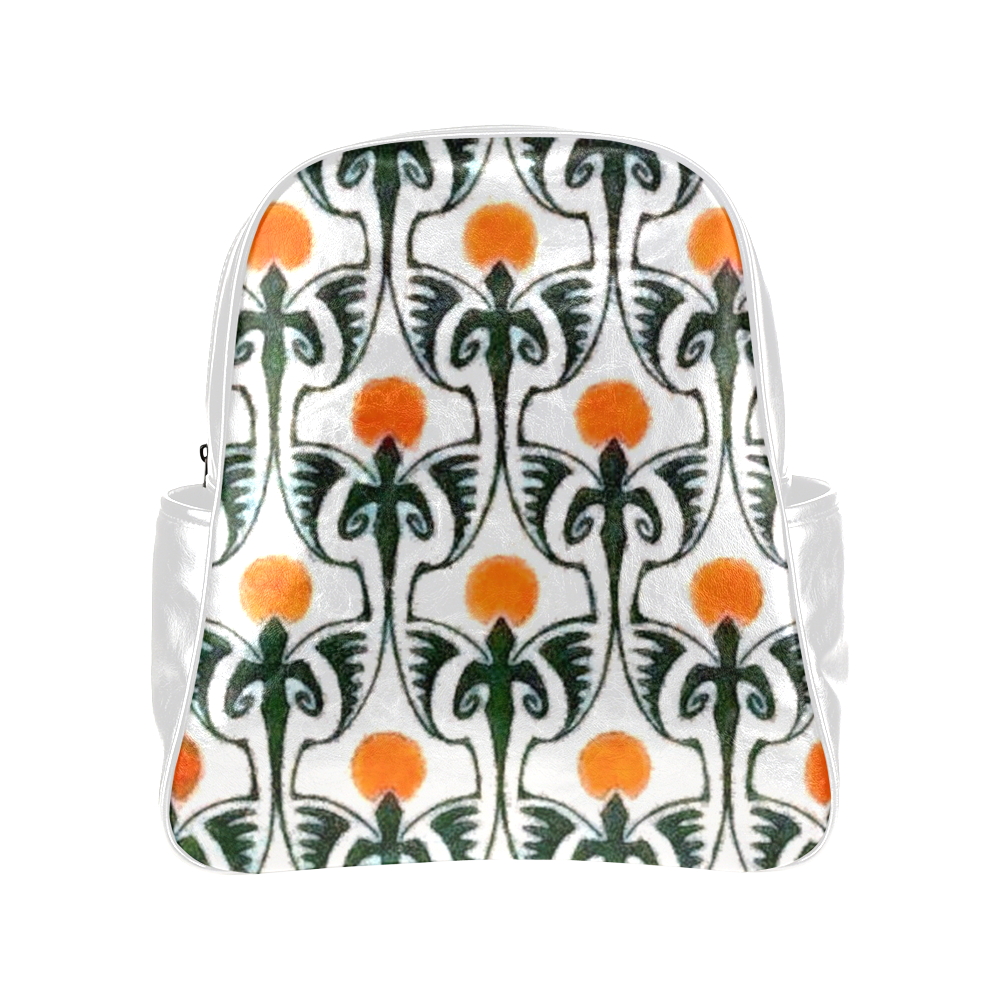 Art Nouveau Sun Multi-Pockets Backpack (Model 1636)
