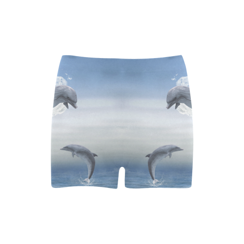 The Heart Of The Dolphins Briseis Skinny Shorts (Model L04)