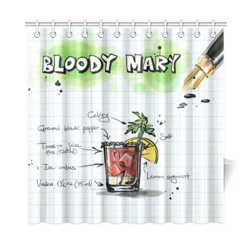 bloody-mary03 Shower Curtain 72"x72"
