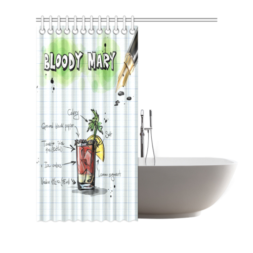 bloody-mary03 Shower Curtain 72"x72"