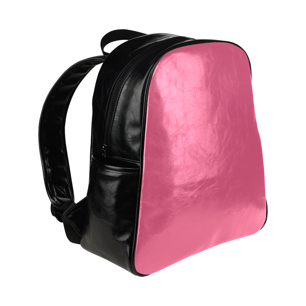 Hot Pink Color Accent Multi-Pockets Backpack (Model 1636)