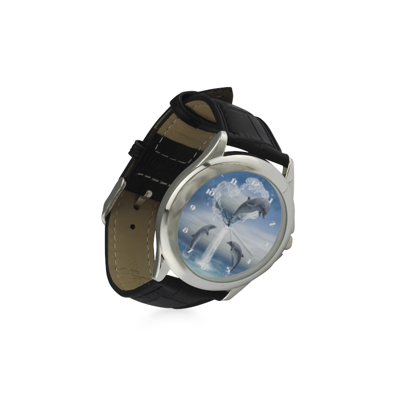 Clock weiss Women's Classic Leather Strap Watch(Model 203)