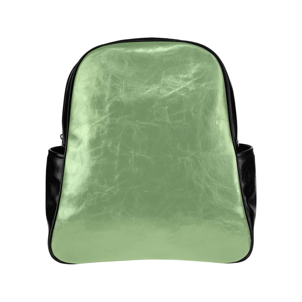 Green Tea Color Accent Multi-Pockets Backpack (Model 1636)