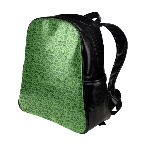 Vintage Flowers Ivy Green Multi-Pockets Backpack (Model 1636)