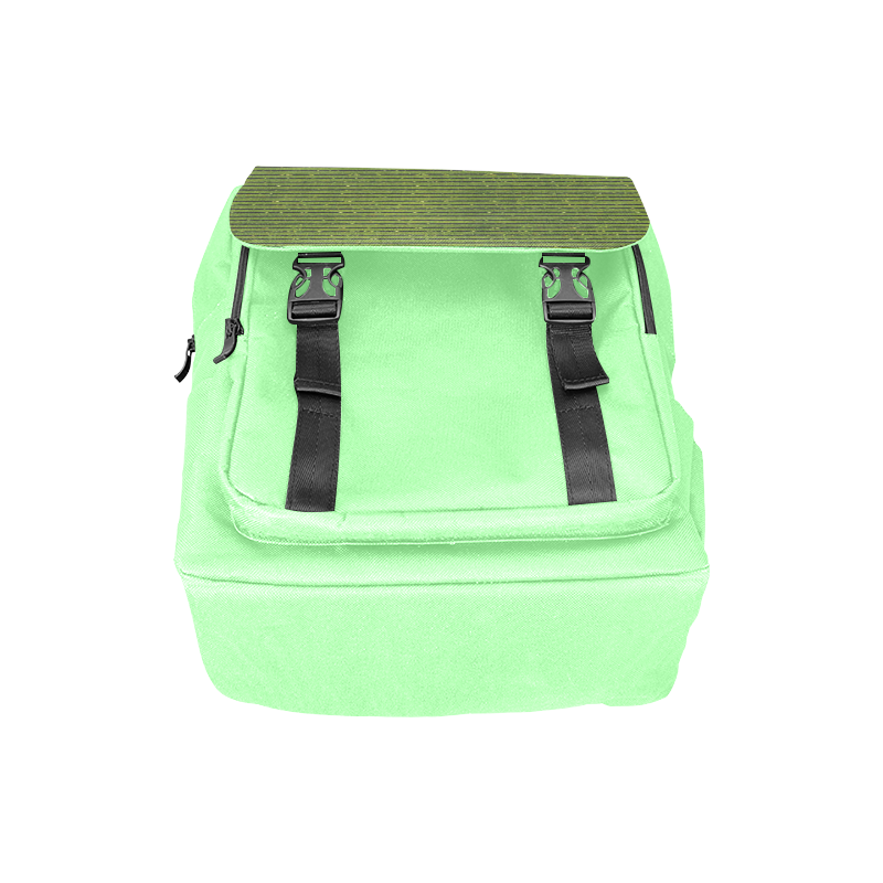 Green Glitter Stripe Casual Shoulders Backpack (Model 1623)