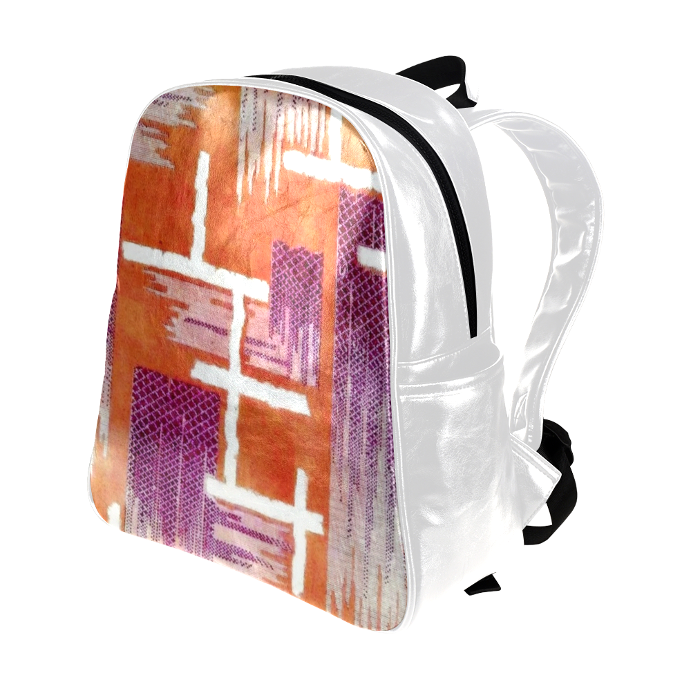 Diamond Weave Anemone Harvest Multi-Pockets Backpack (Model 1636)