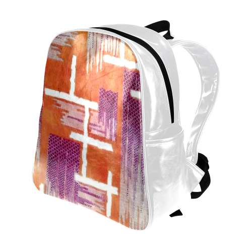 Diamond Weave Anemone Harvest Multi-Pockets Backpack (Model 1636)