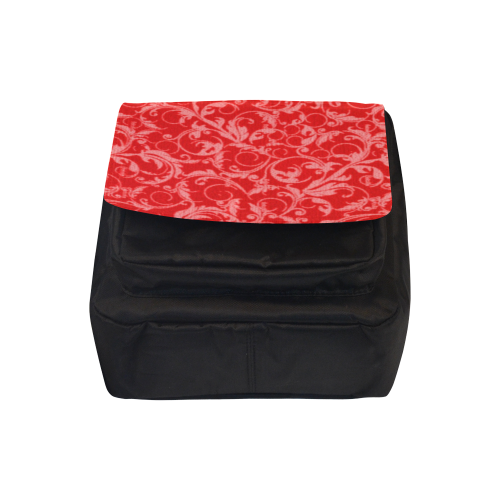 Vintage Swirls Coral Red Crossbody Nylon Bags (Model 1633)