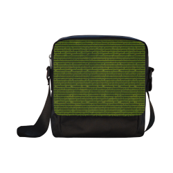 Green Glitter Stripe Crossbody Nylon Bags (Model 1633)