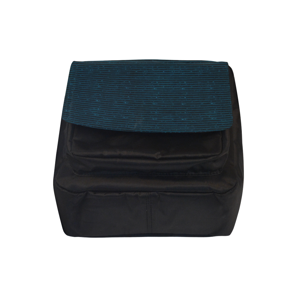 Turquoise Glitter Stripe Crossbody Nylon Bags (Model 1633)