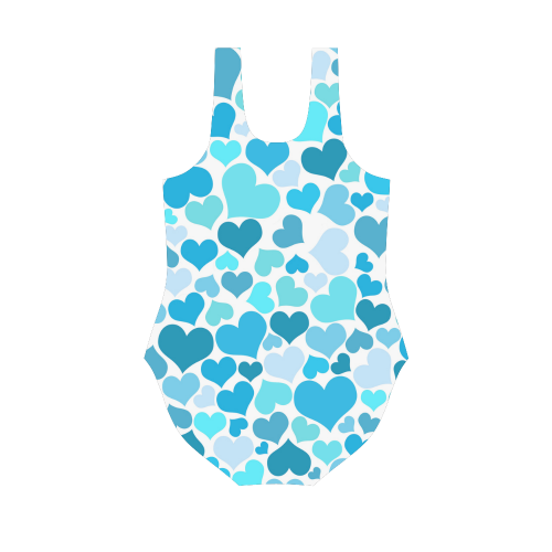 Heart 2014-0919 Vest One Piece Swimsuit (Model S04)