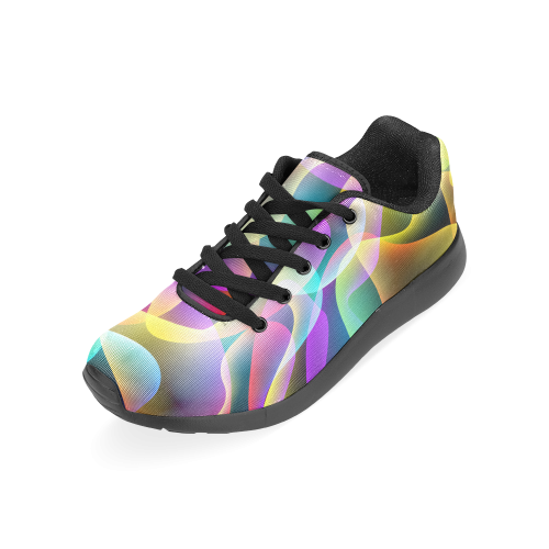 glowing swirls Men’s Running Shoes (Model 020)