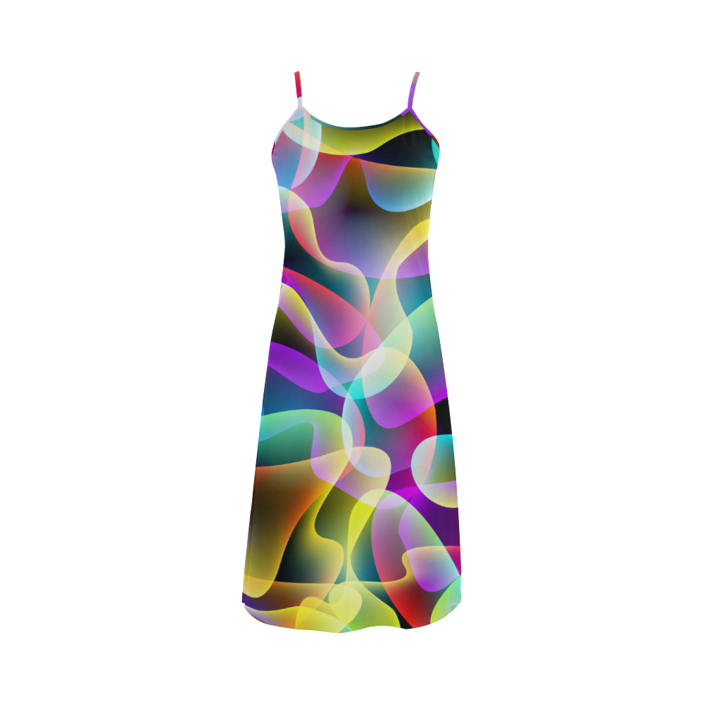glowing swirls Alcestis Slip Dress (Model D05)