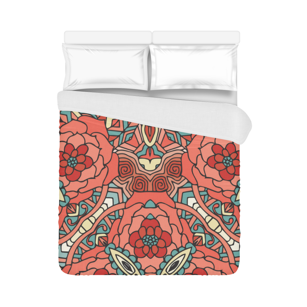 Mariager, Pale Red Rose flowers Duvet Cover 86"x70" ( All-over-print)
