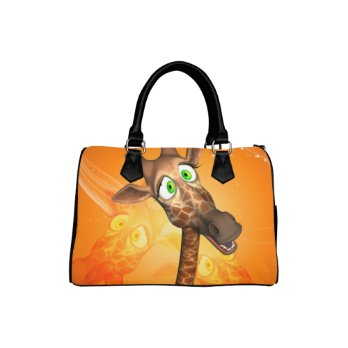 Funny giraffe Boston Handbag (Model 1621)