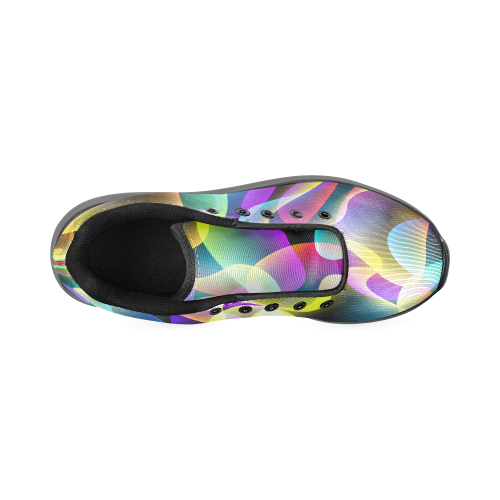 glowing swirls Men’s Running Shoes (Model 020)