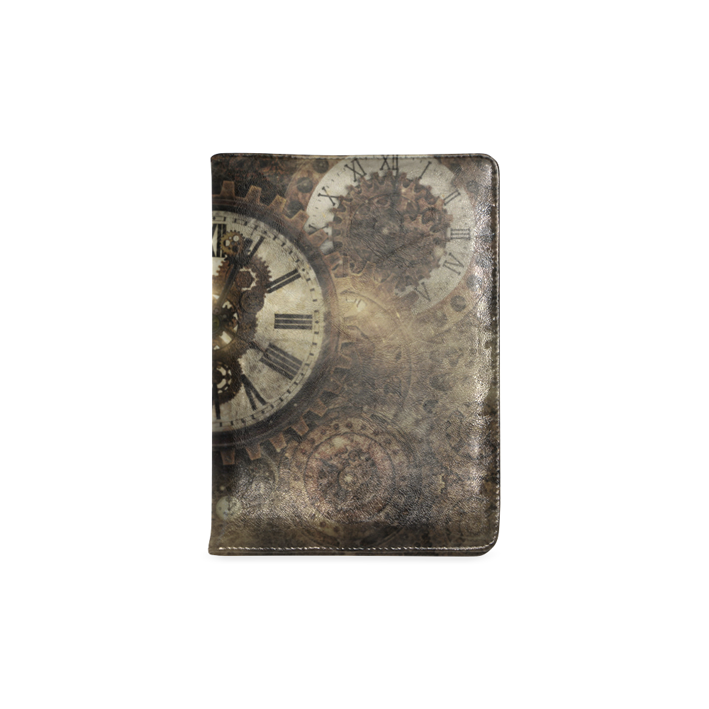 Vintage Steampunk Clocks Custom NoteBook A5