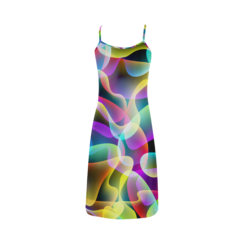 glowing swirls Alcestis Slip Dress (Model D05)