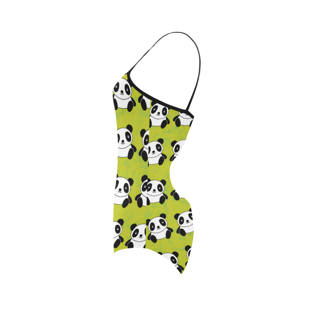 Panda Pattern Strap Swimsuit ( Model S05)