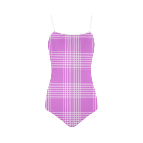 Checks013Q Strap Swimsuit ( Model S05)