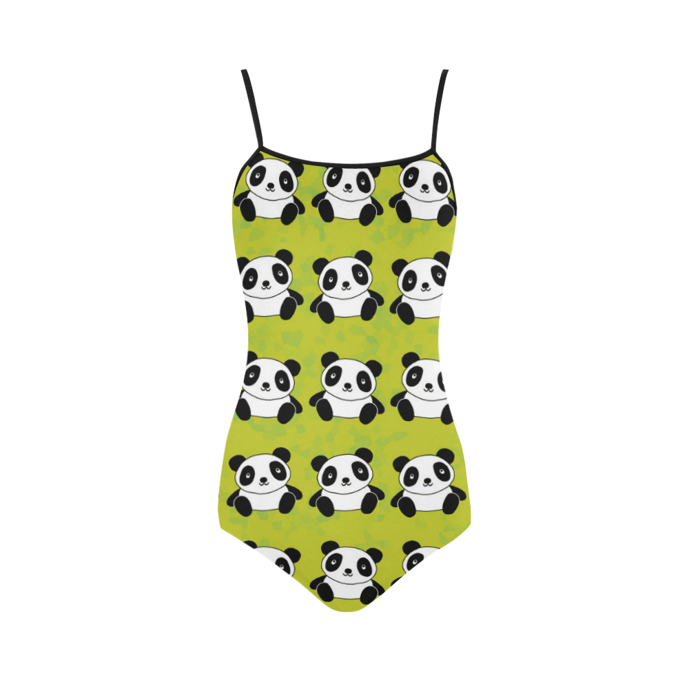 Panda Pattern Strap Swimsuit ( Model S05)