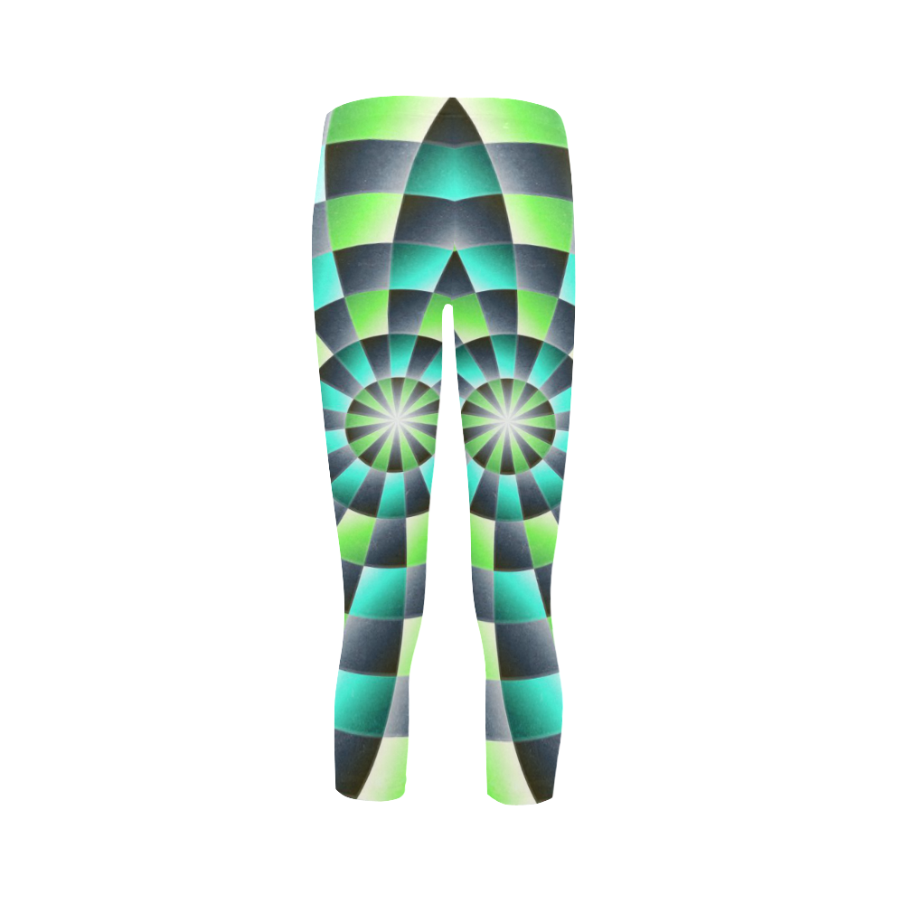 glossy spirals Capri Legging (Model L02)