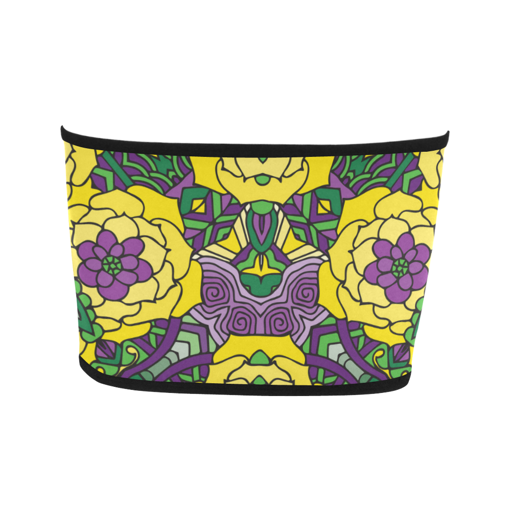 Mariager, Mardi Gras yellow purple green Bandeau Top