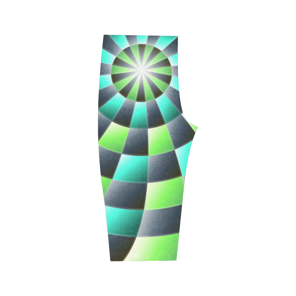 glossy spirals Hestia Cropped Leggings (Model L03)