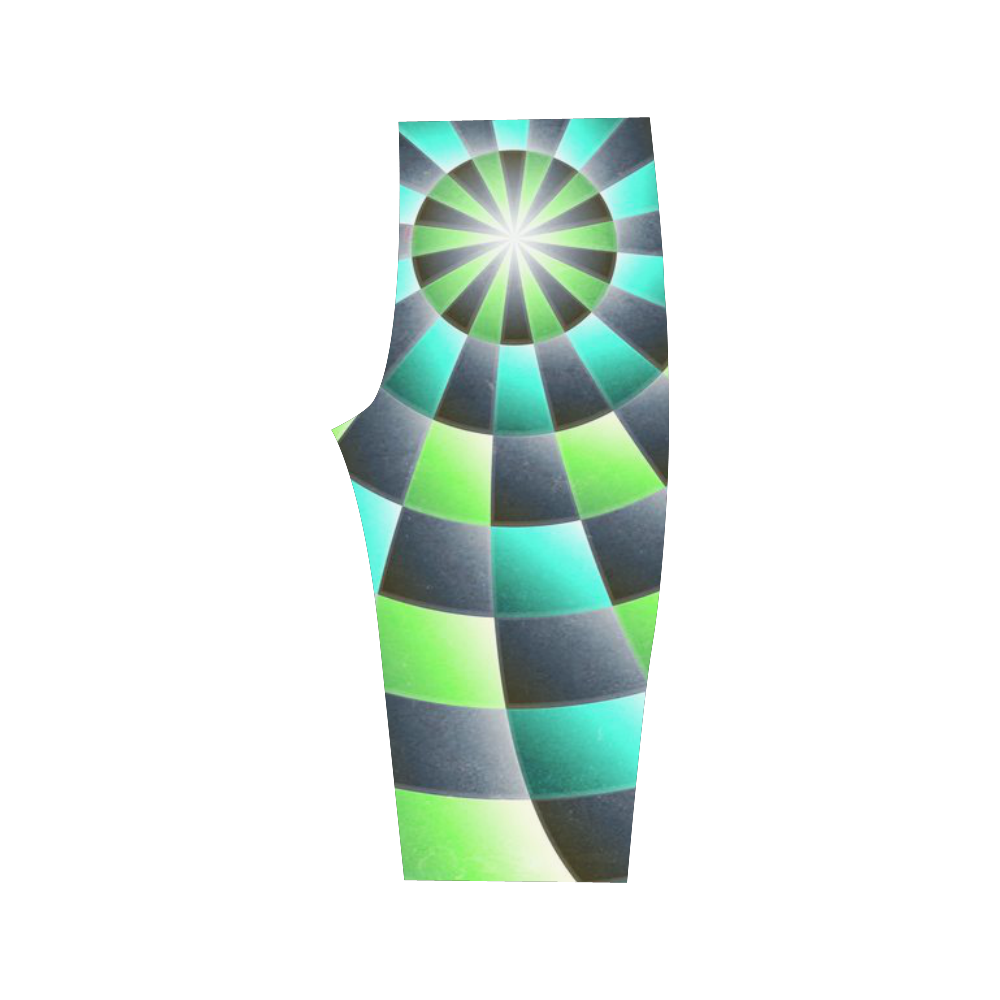 glossy spirals Hestia Cropped Leggings (Model L03)