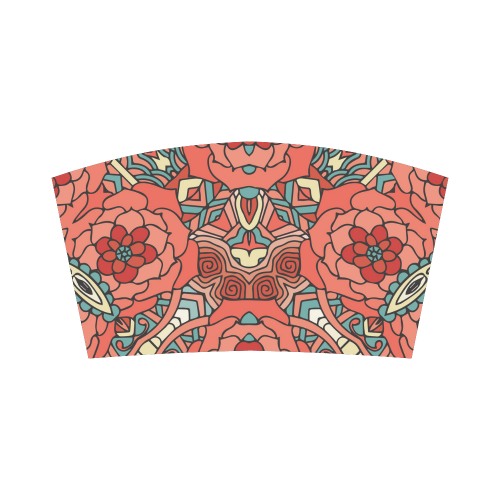 Mariager, Pale Red Rose flowers Bandeau Top