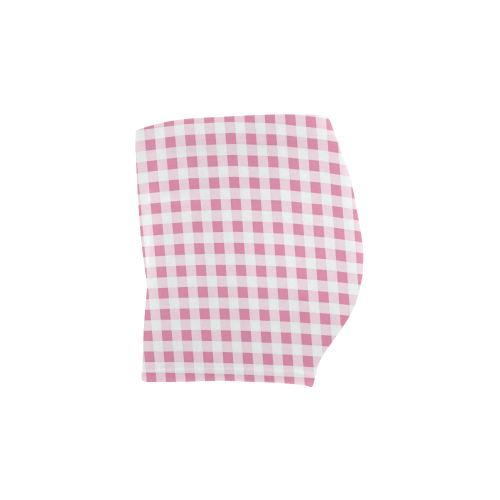 Petal Pink Gingham Briseis Skinny Shorts (Model L04)