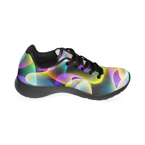 glowing swirls Men’s Running Shoes (Model 020)