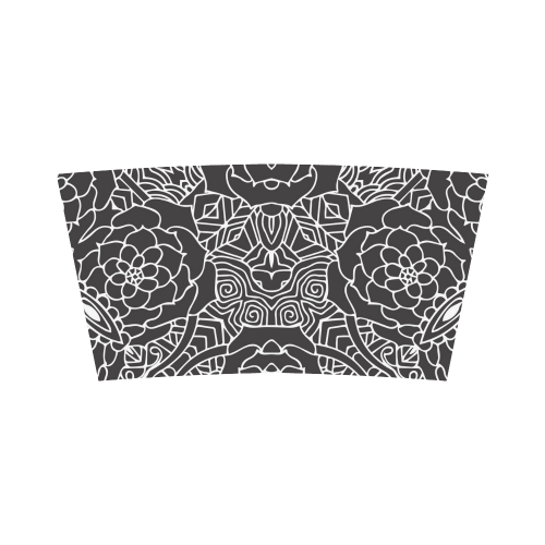 Mariager-Black & White- rose flowers Bandeau Top