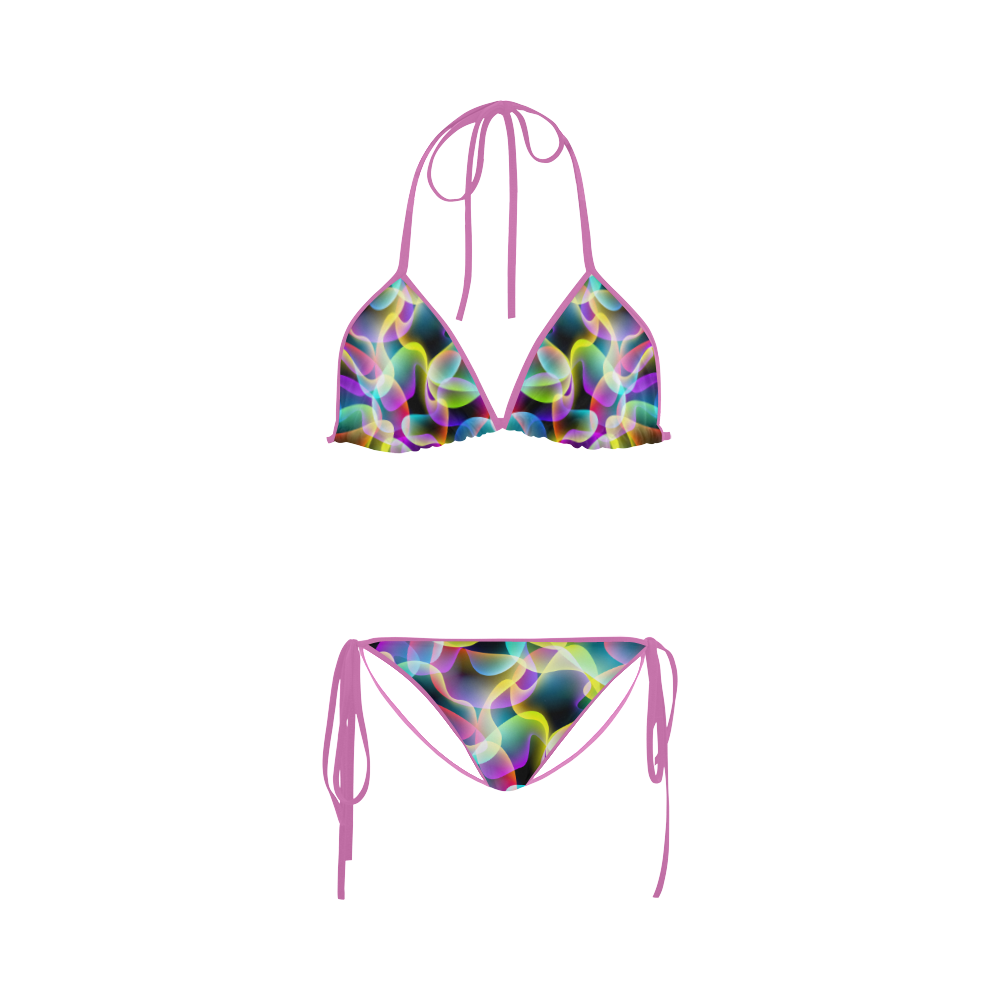 glowing swirls Custom Bikini Swimsuit | ID: D239223