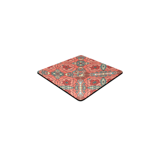 Mariager, Pale Red Rose flowers Square Coaster