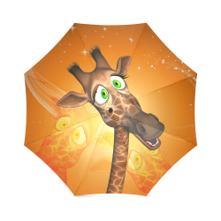Funny giraffe Foldable Umbrella (Model U01)