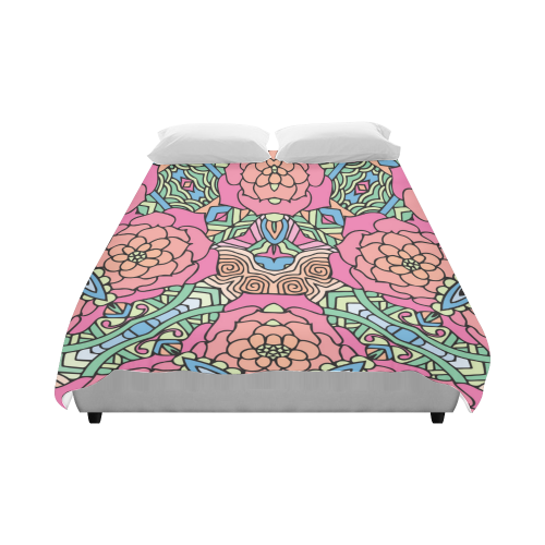 Mariager-Carnival colors-rose flowers Duvet Cover 86"x70" ( All-over-print)