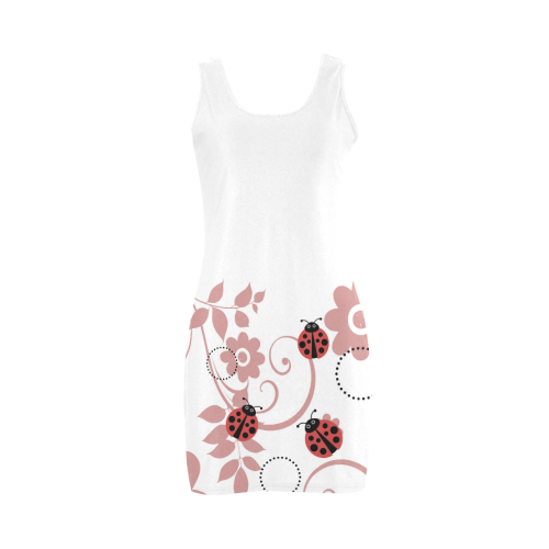 red lady bug Medea Vest Dress (Model D06)