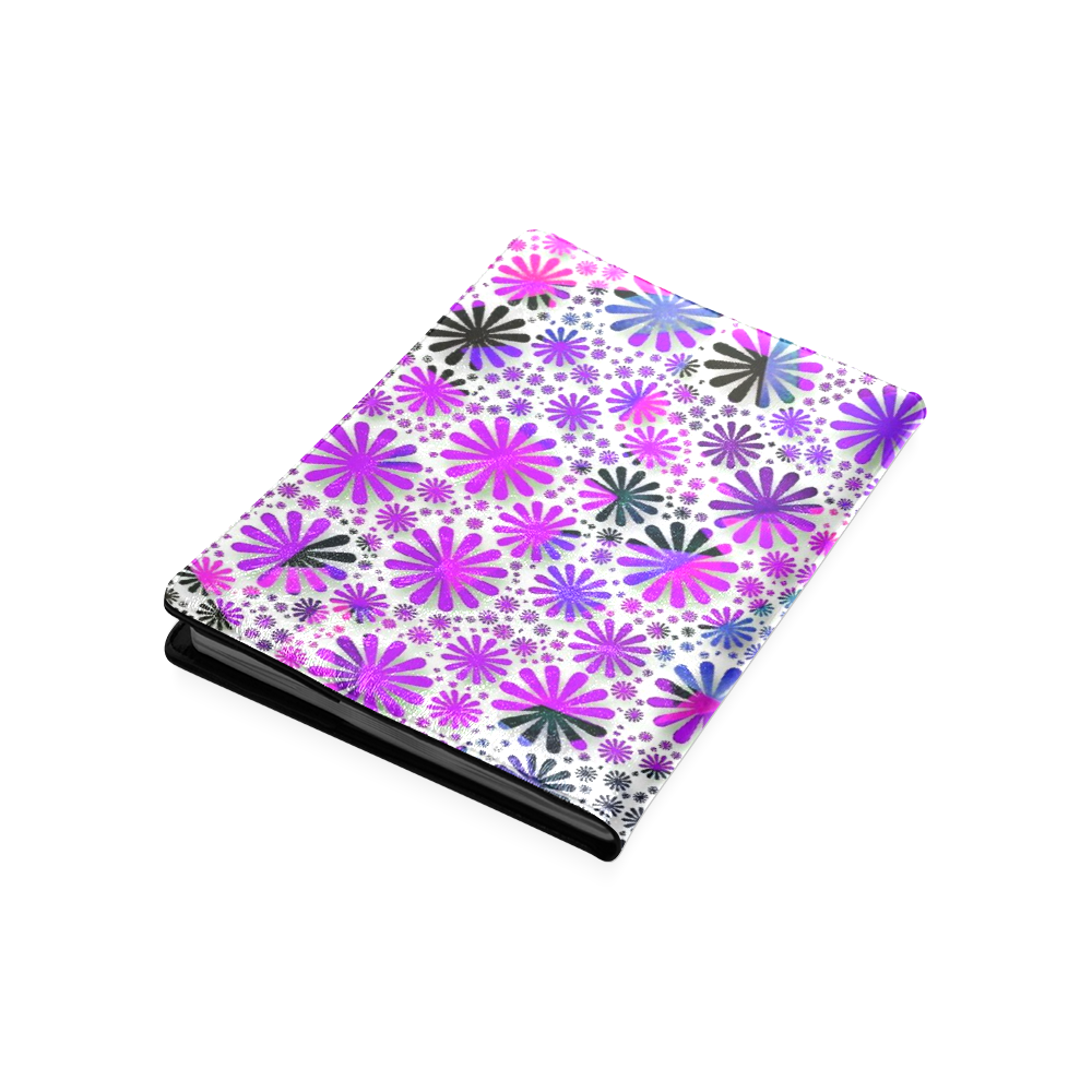 lovely allover flower shapes pink Custom NoteBook B5