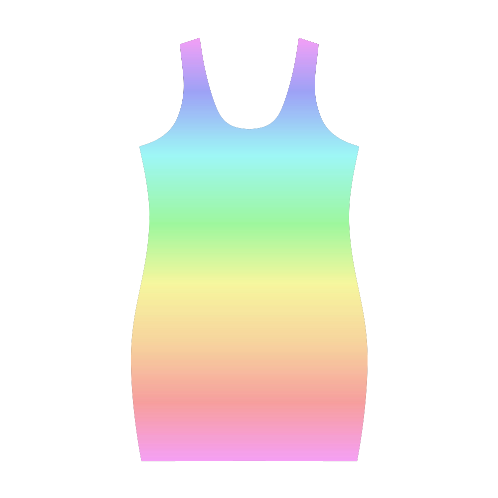 rainbow Streaks Medea Vest Dress (Model D06)